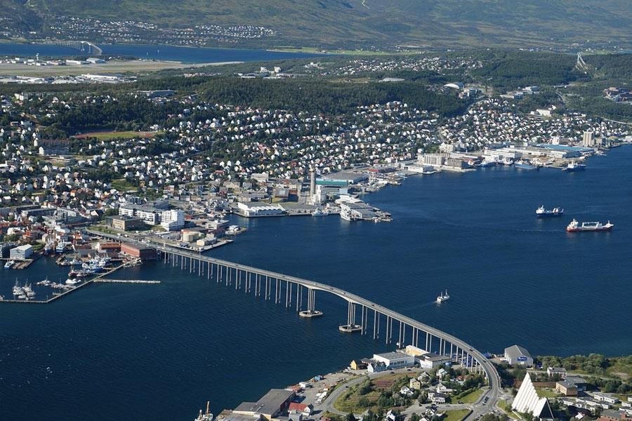 panoramica teleferico de tromso noruega
